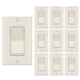 3 Way Light Switch Ivory 10pack